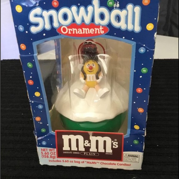 M&M snowball ornament for Christmas - Picture 2 of 3